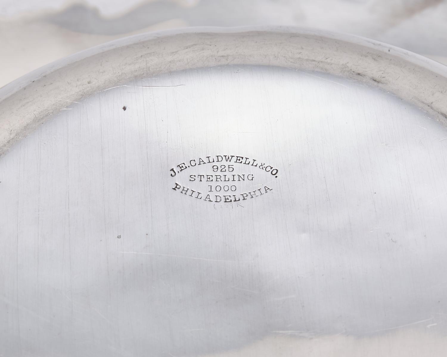 A Sterling Silver Bowl and Oval Tray