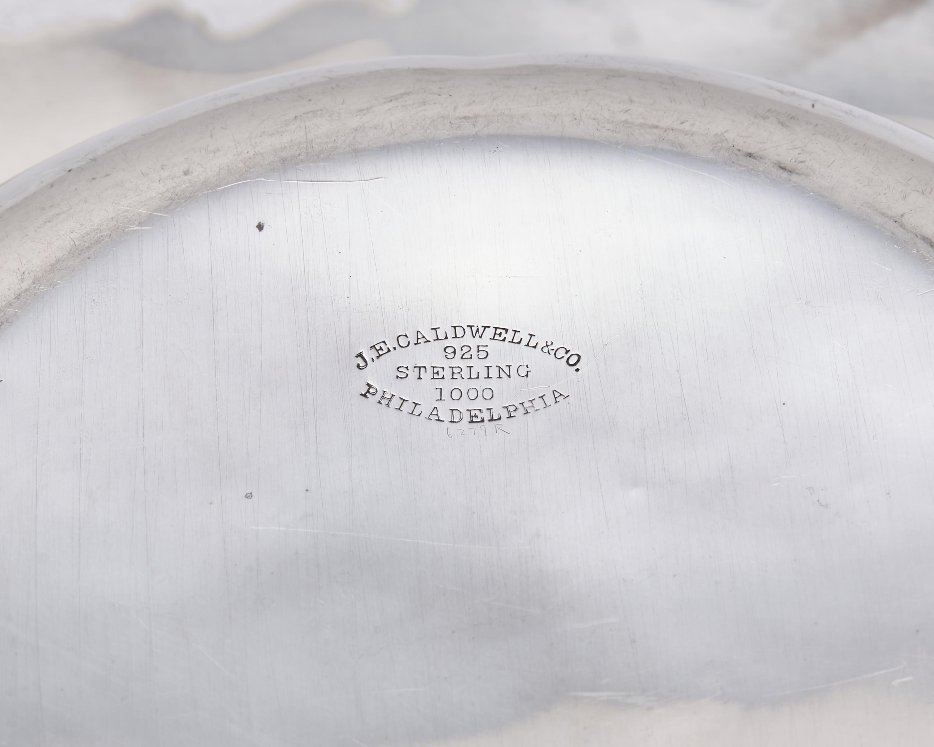 A Sterling Silver Bowl and Oval Tray