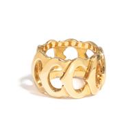 CARTIER, YELLOW GOLD 'C DE CARTIER' RING