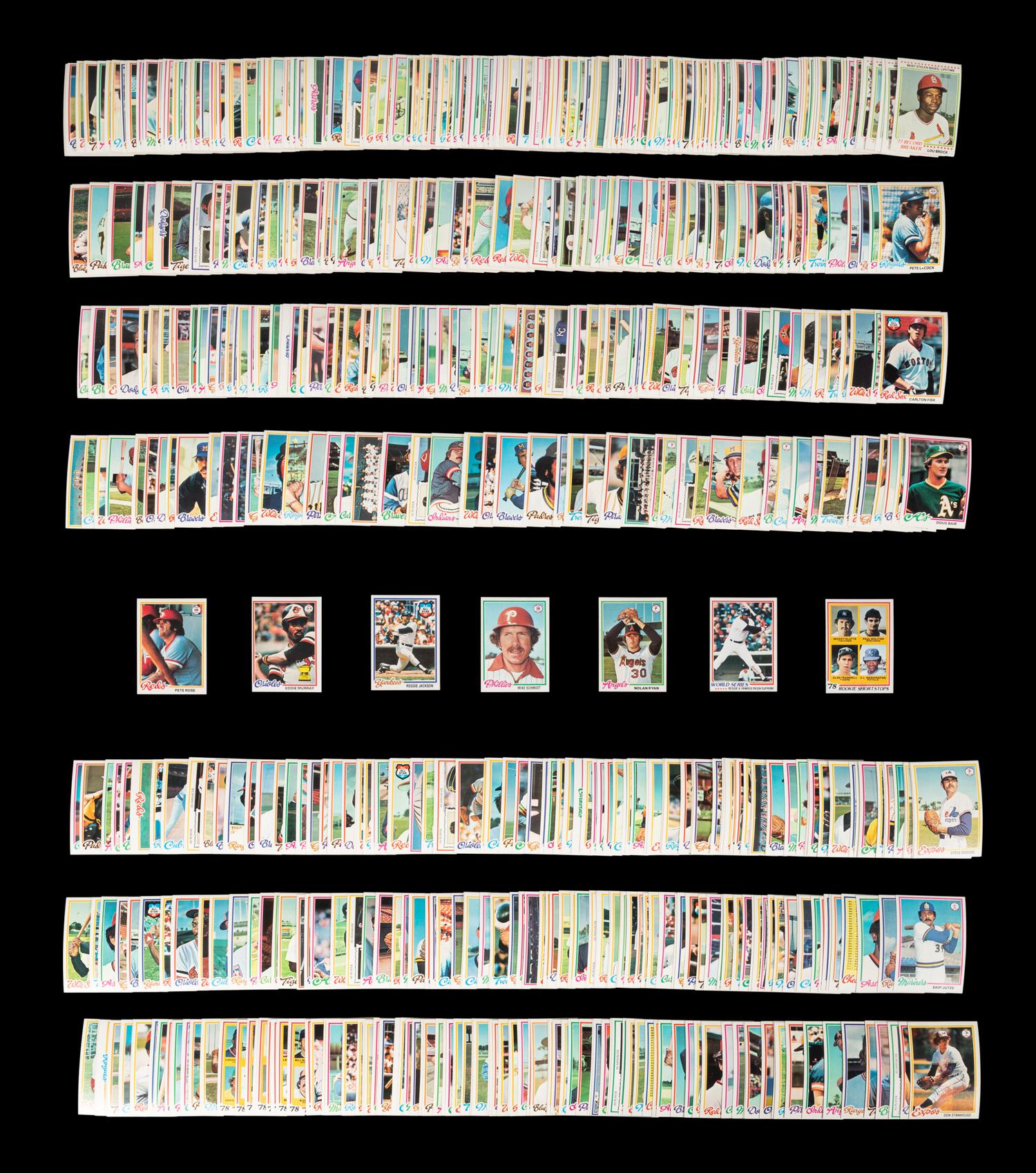 A Complete Set of 1978 Topps Baseball Cards (726/726)