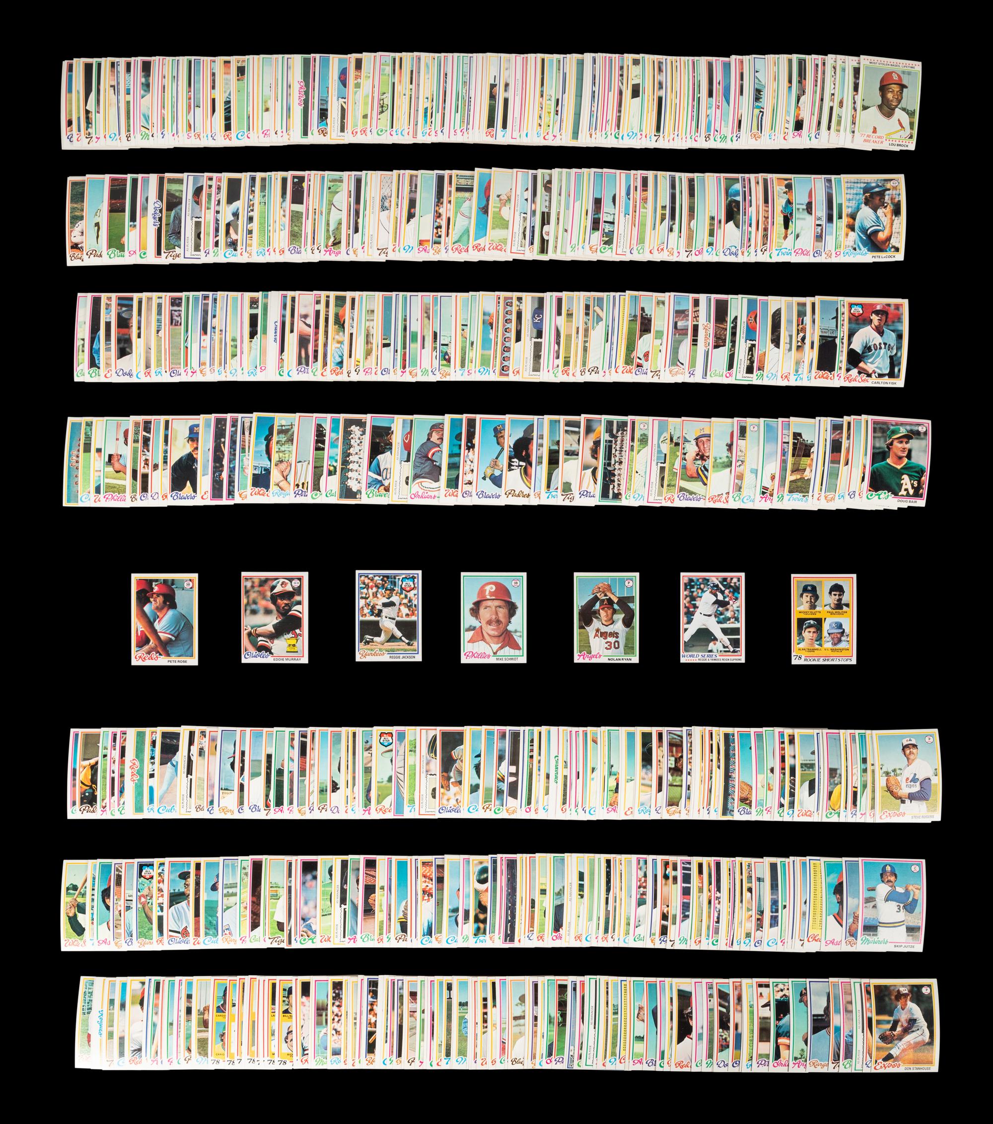 A Complete Set of 1978 Topps Baseball Cards (726/726)