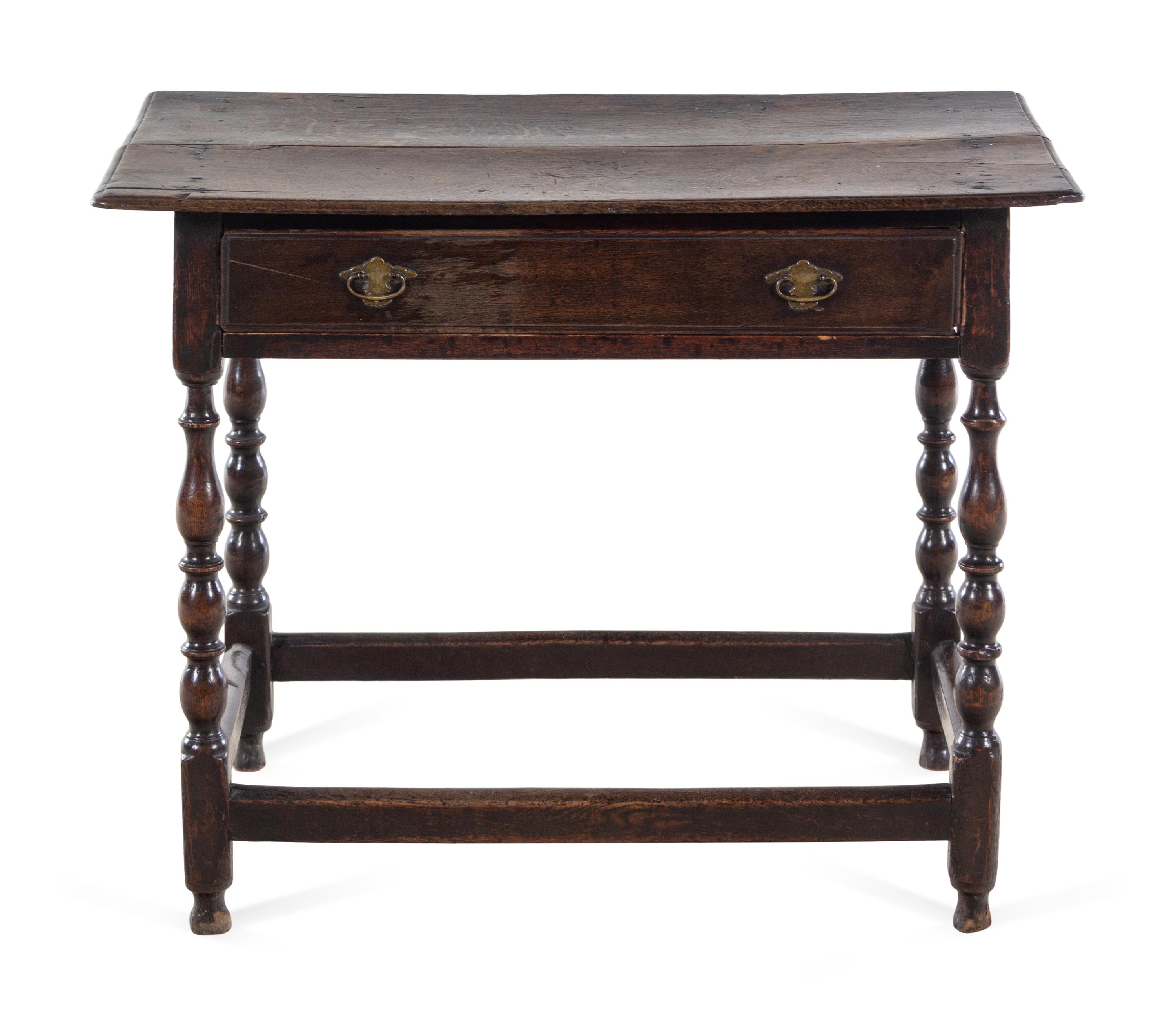 A William and Mary Oak Table
