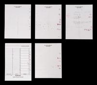 A Group of Five Hall of Fame Manager Signed Autograph Umpire Lineup Cards from The Collection of Baseball Hall of Famer Ted Simmons (including Tony LaRussa and Bobby Cox),