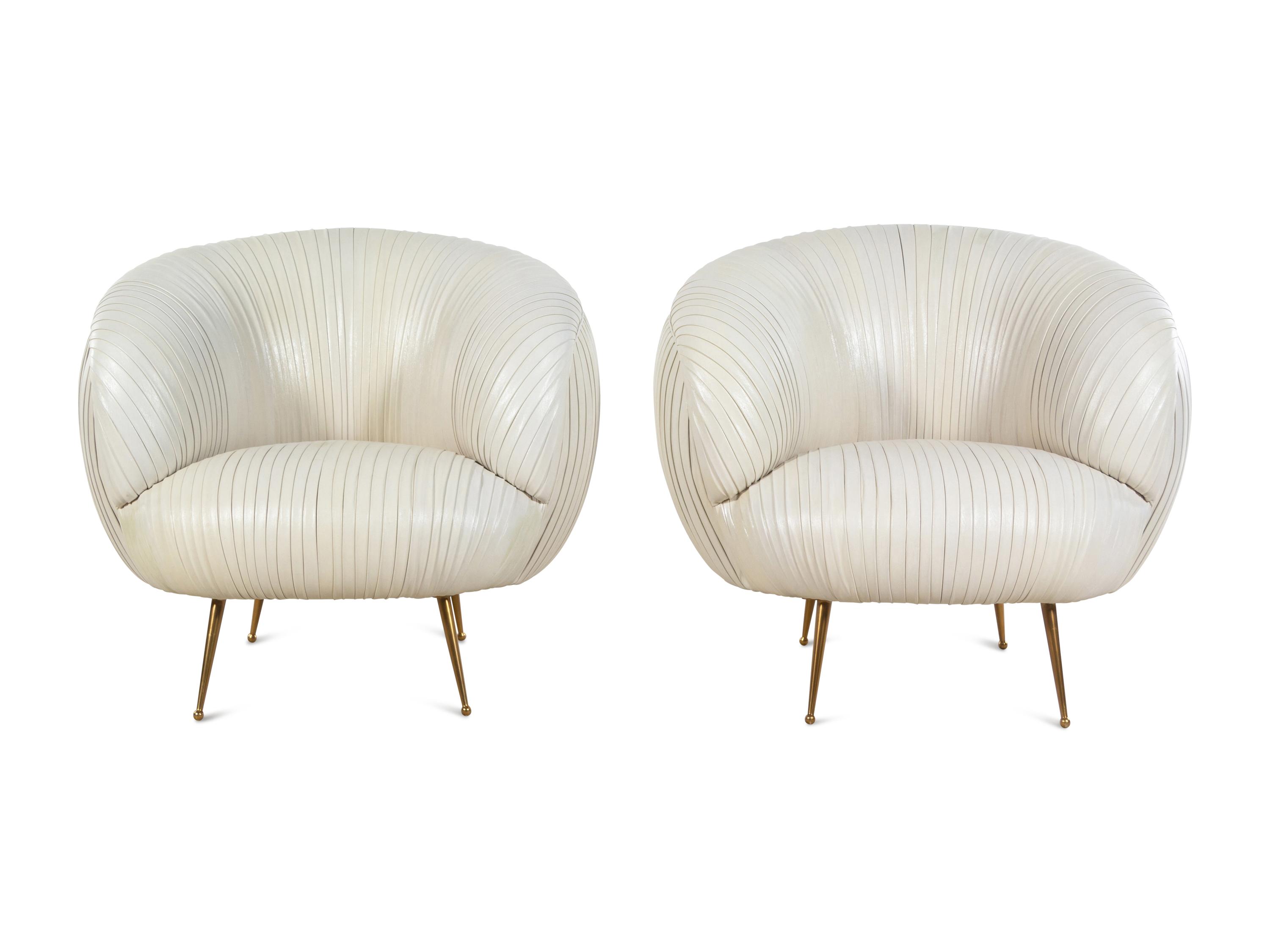 Pair of 'Souffle' Lounge Chairs