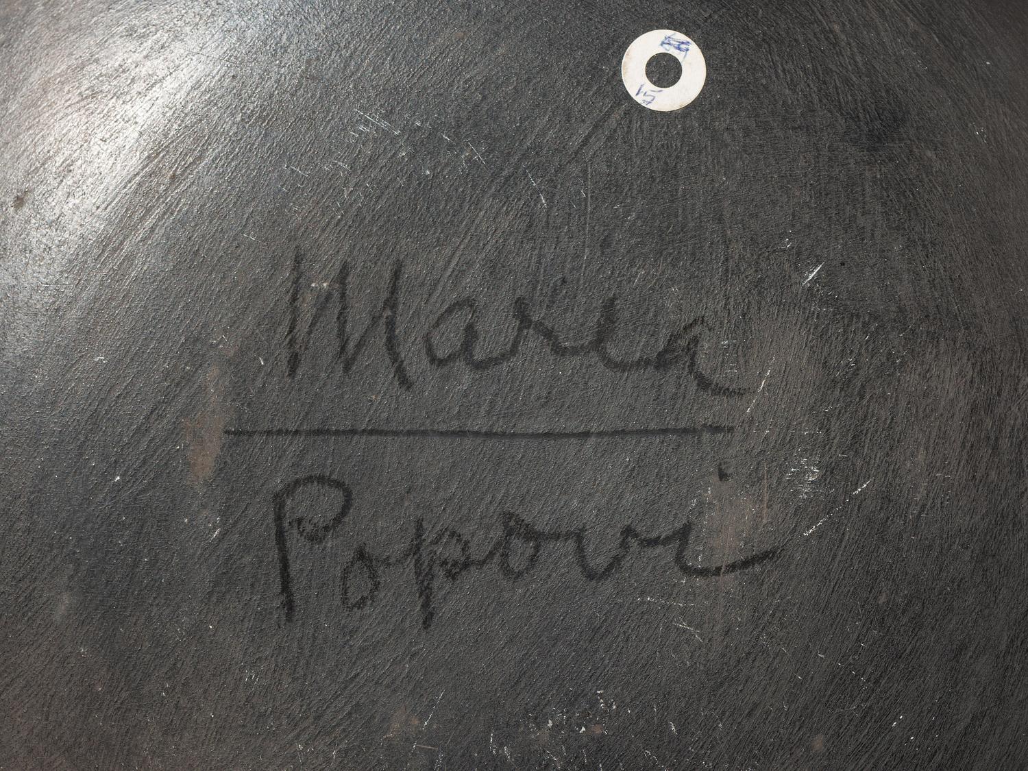 Blackware Pottery Charger 1956-1959