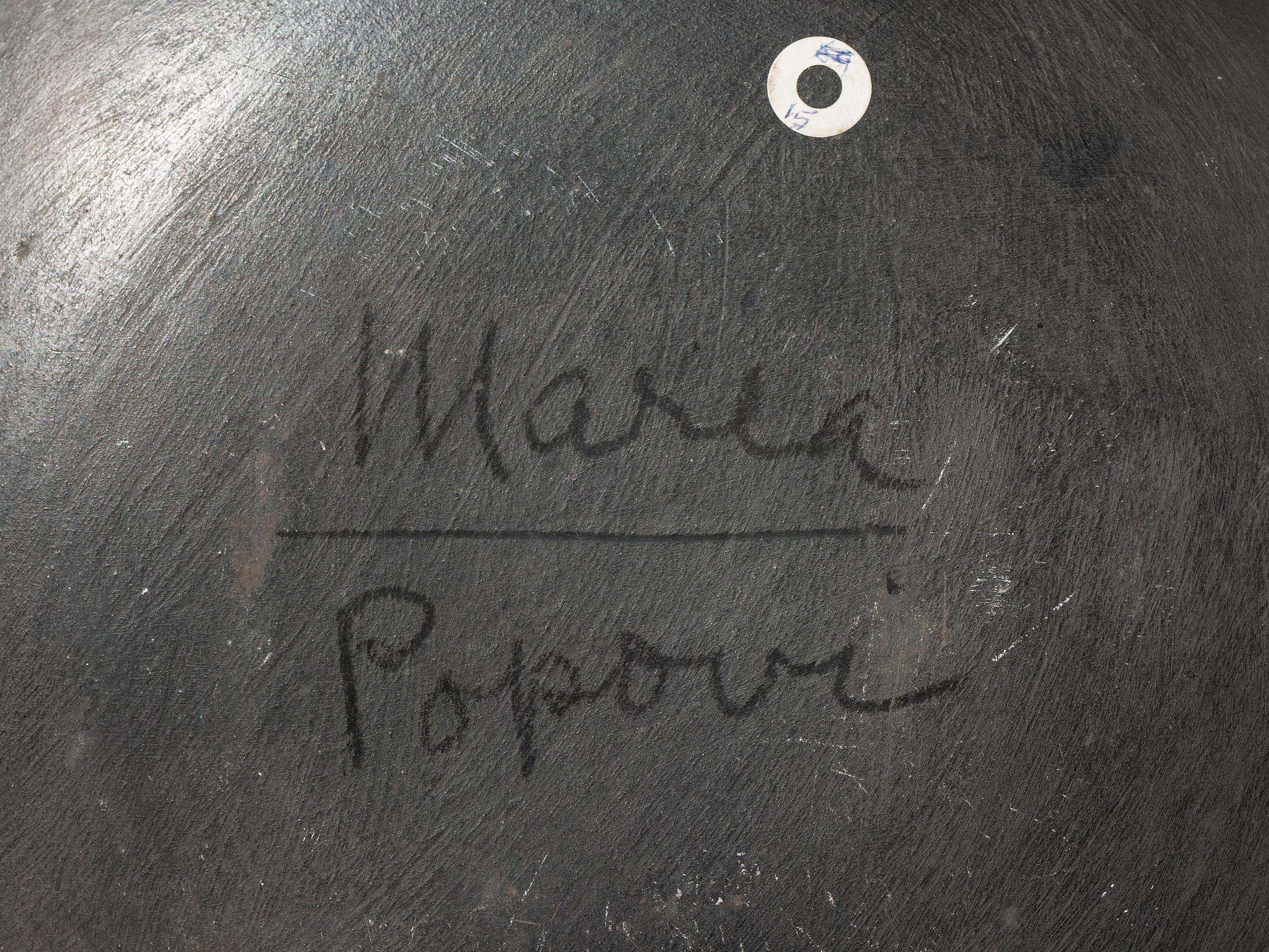 Blackware Pottery Charger 1956-1959