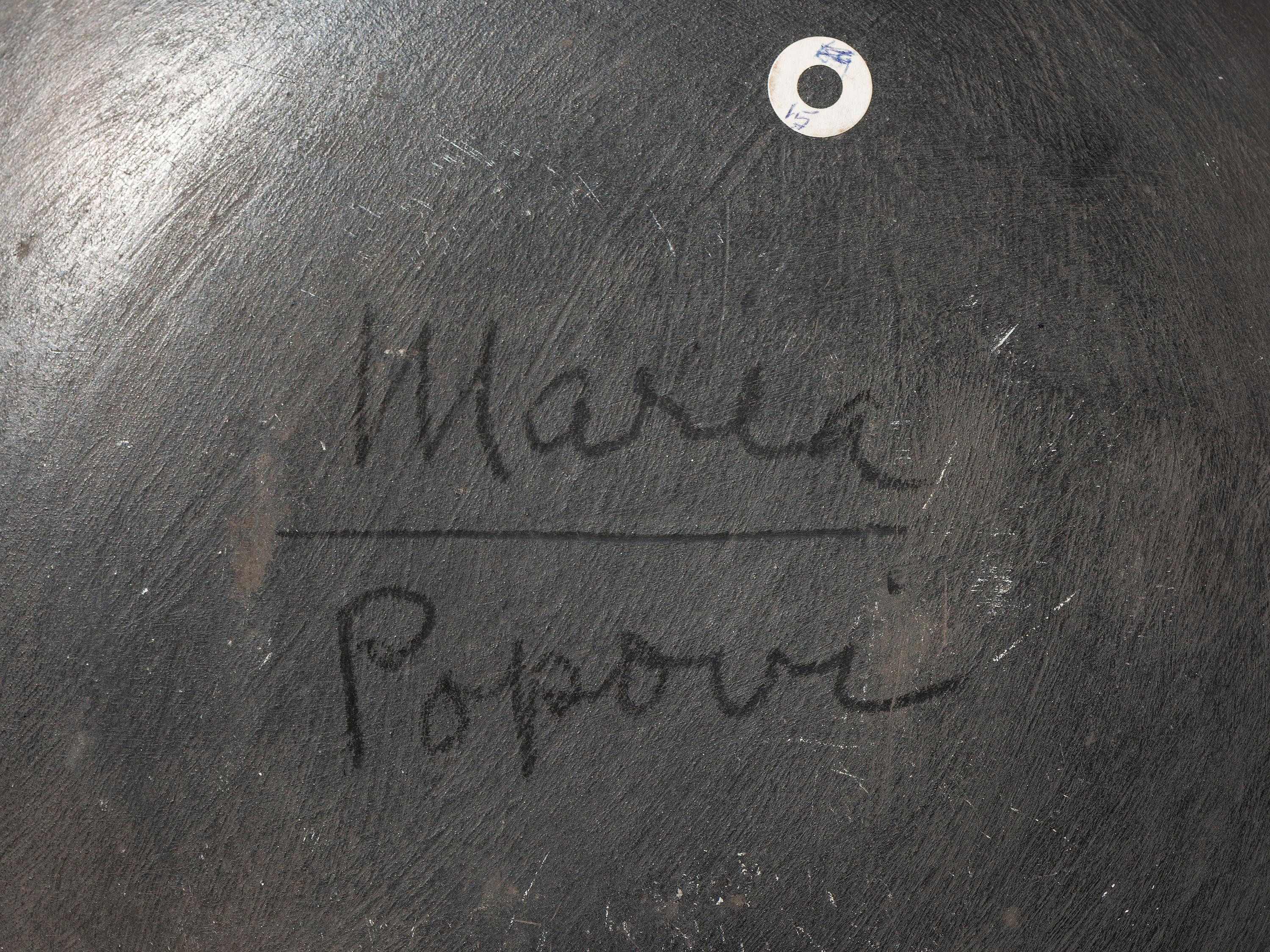 Blackware Pottery Charger 1956-1959