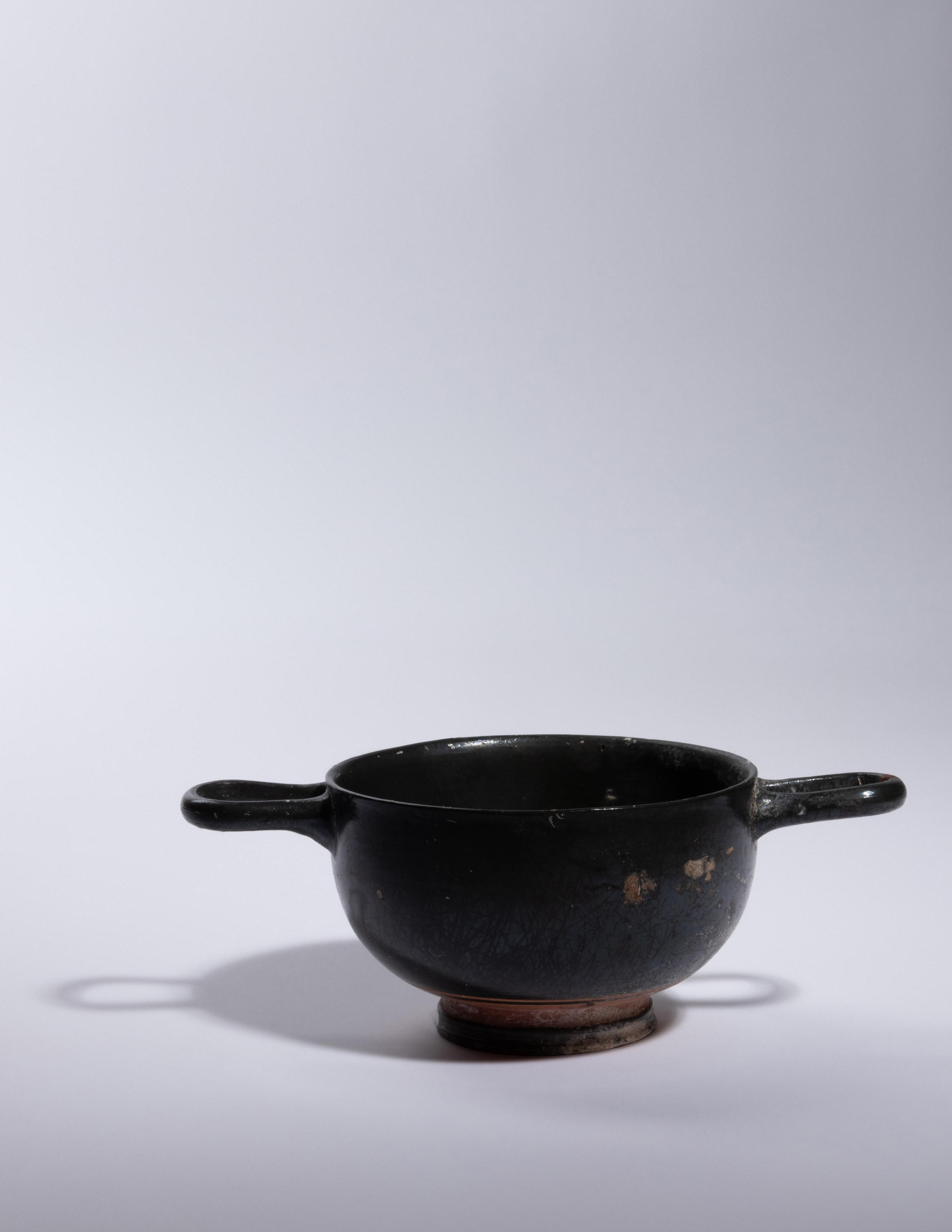 Two South Italian Black-Glazed Vessels