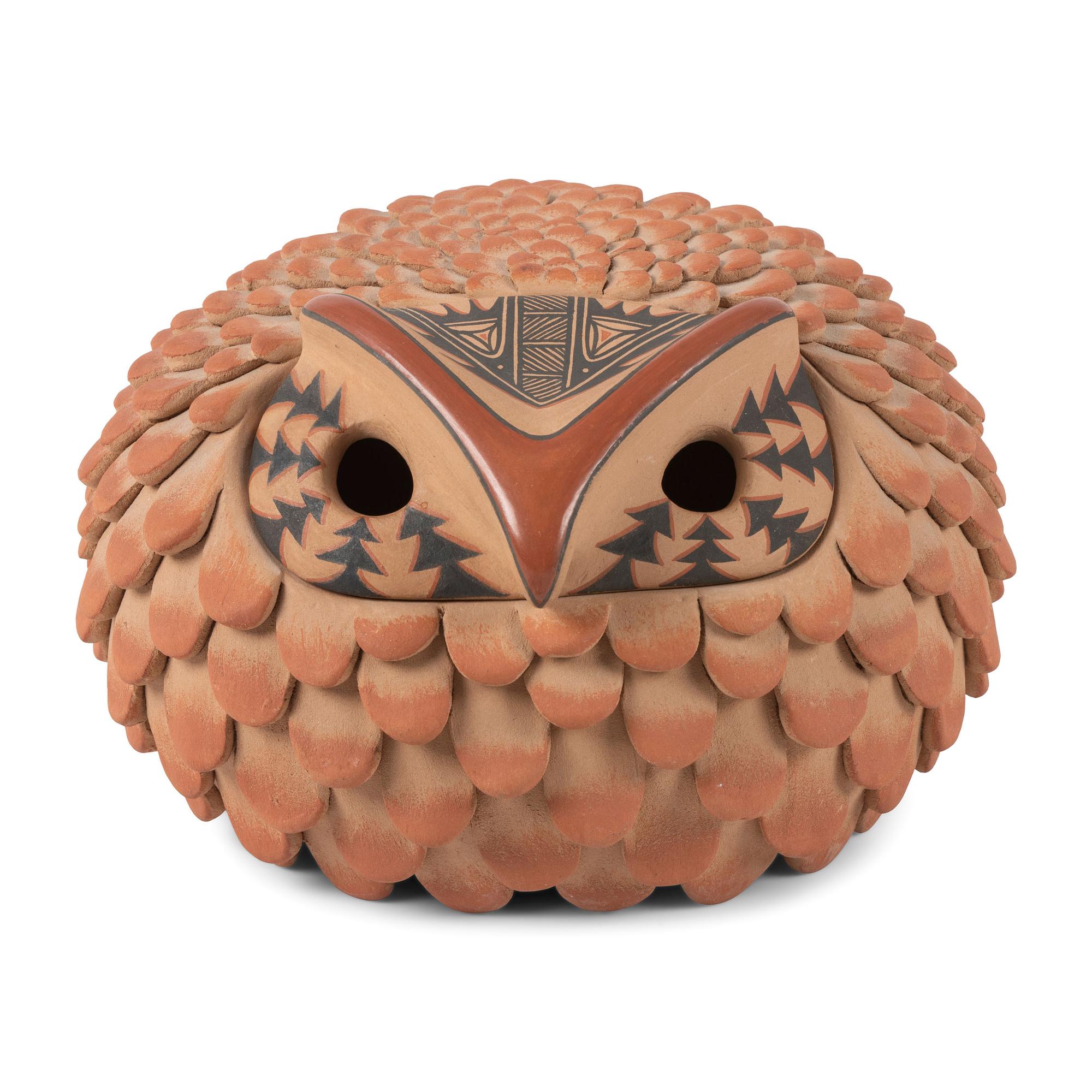 Owl Lidded Seed Jar