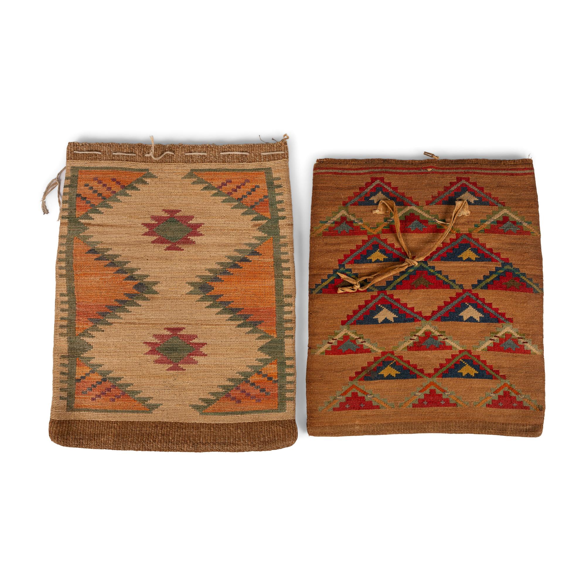 Pair of Nez Perce Corn Husk Flat Bags