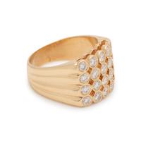YELLOW GOLD AND DIAMOND RING