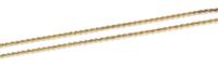 A Yellow Gold Rope Chain Necklace, 20.70 dwts.