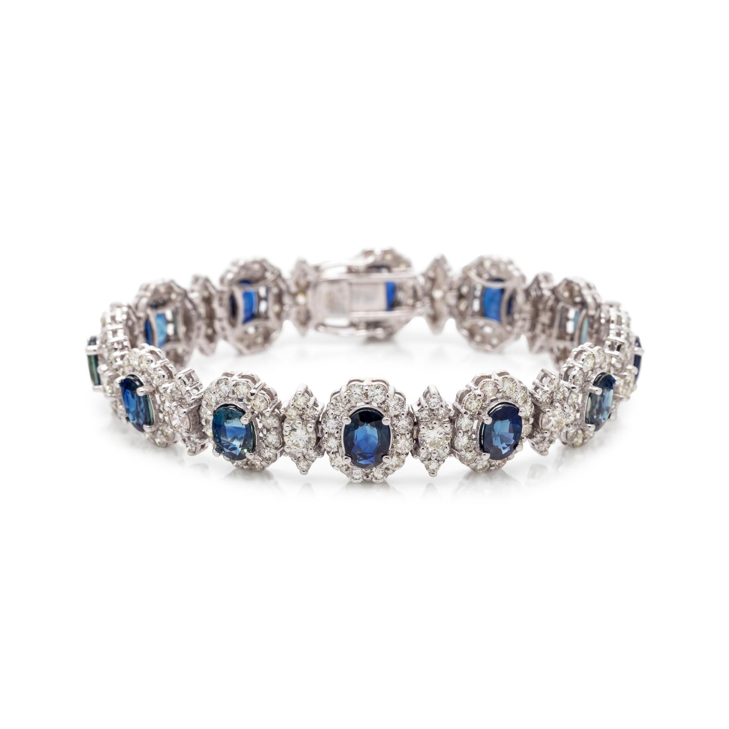 SAPPHIRE AND DIAMOND BRACELET