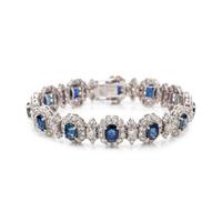 SAPPHIRE AND DIAMOND BRACELET