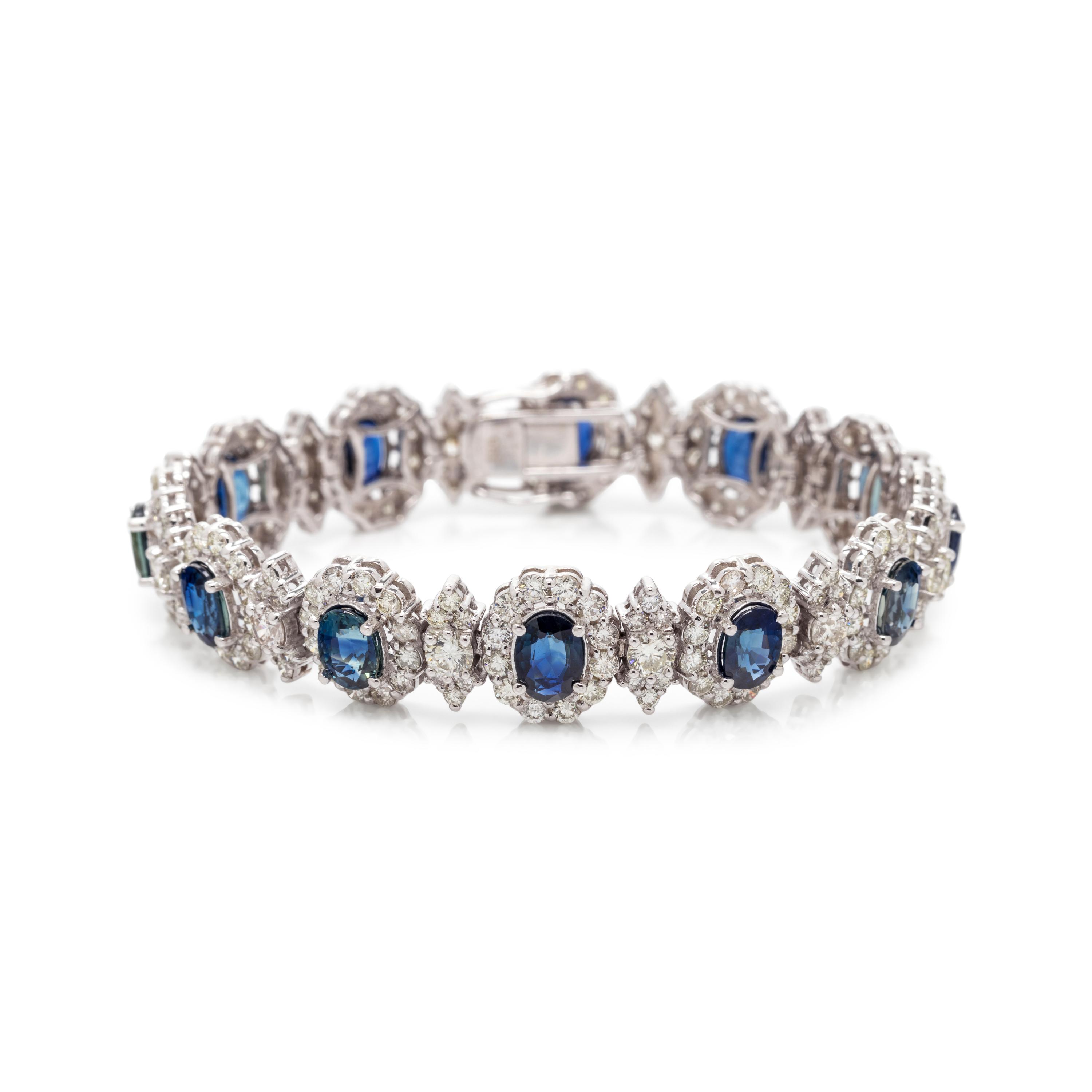 SAPPHIRE AND DIAMOND BRACELET
