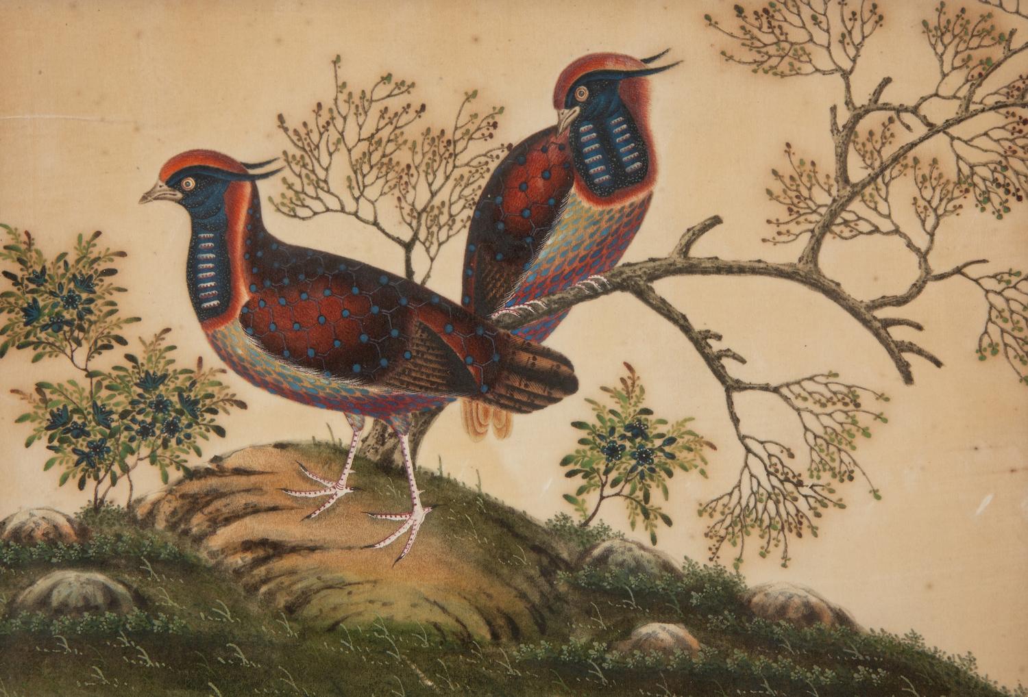 A Pair of Chinese Watercolors on Paper