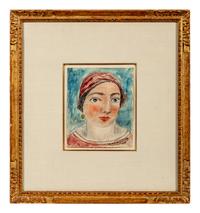 Portrait (Head) , 1909, and Head , 1902 (a pair of works)