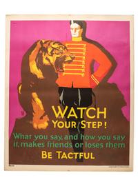 [POSTERS]. ELMES, Willard Frederic, artist. A group of 2 Mather Work posters featuring circus acts involving animals. Chicago: Mather & Co., 1929.