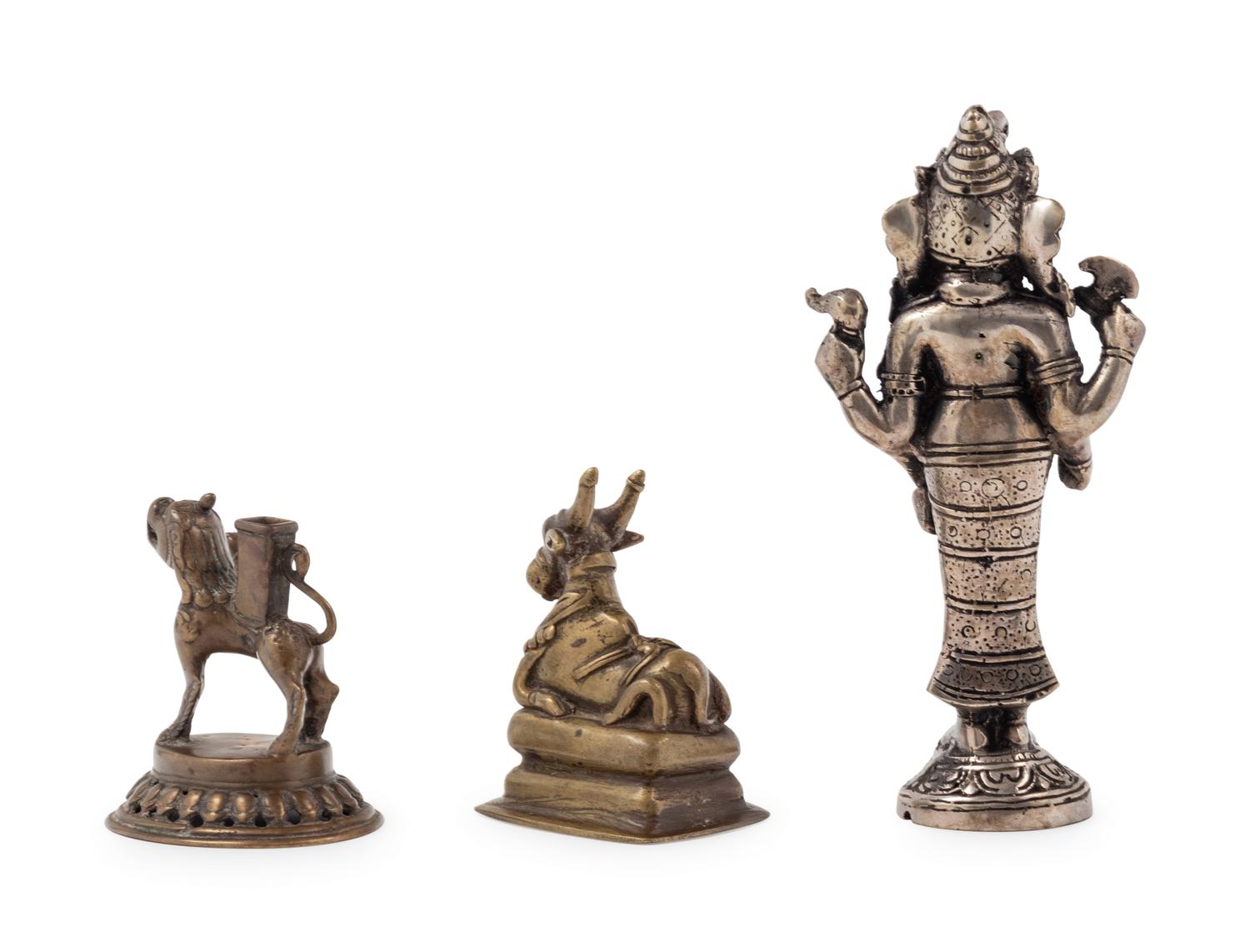 Three Indian Bronze Figures
