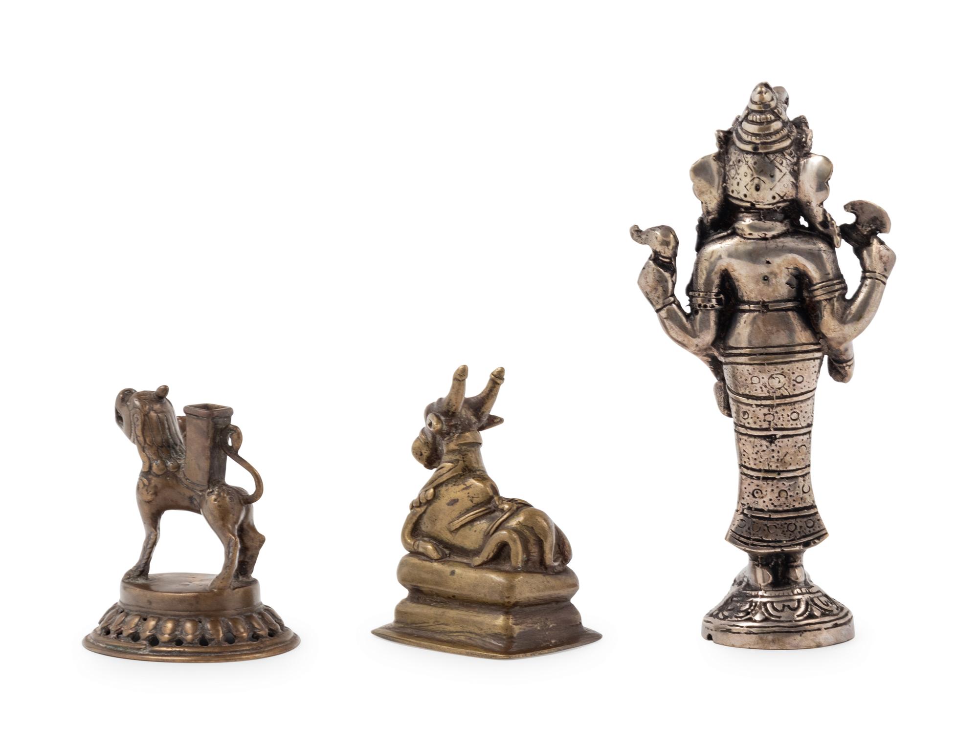 Three Indian Bronze Figures