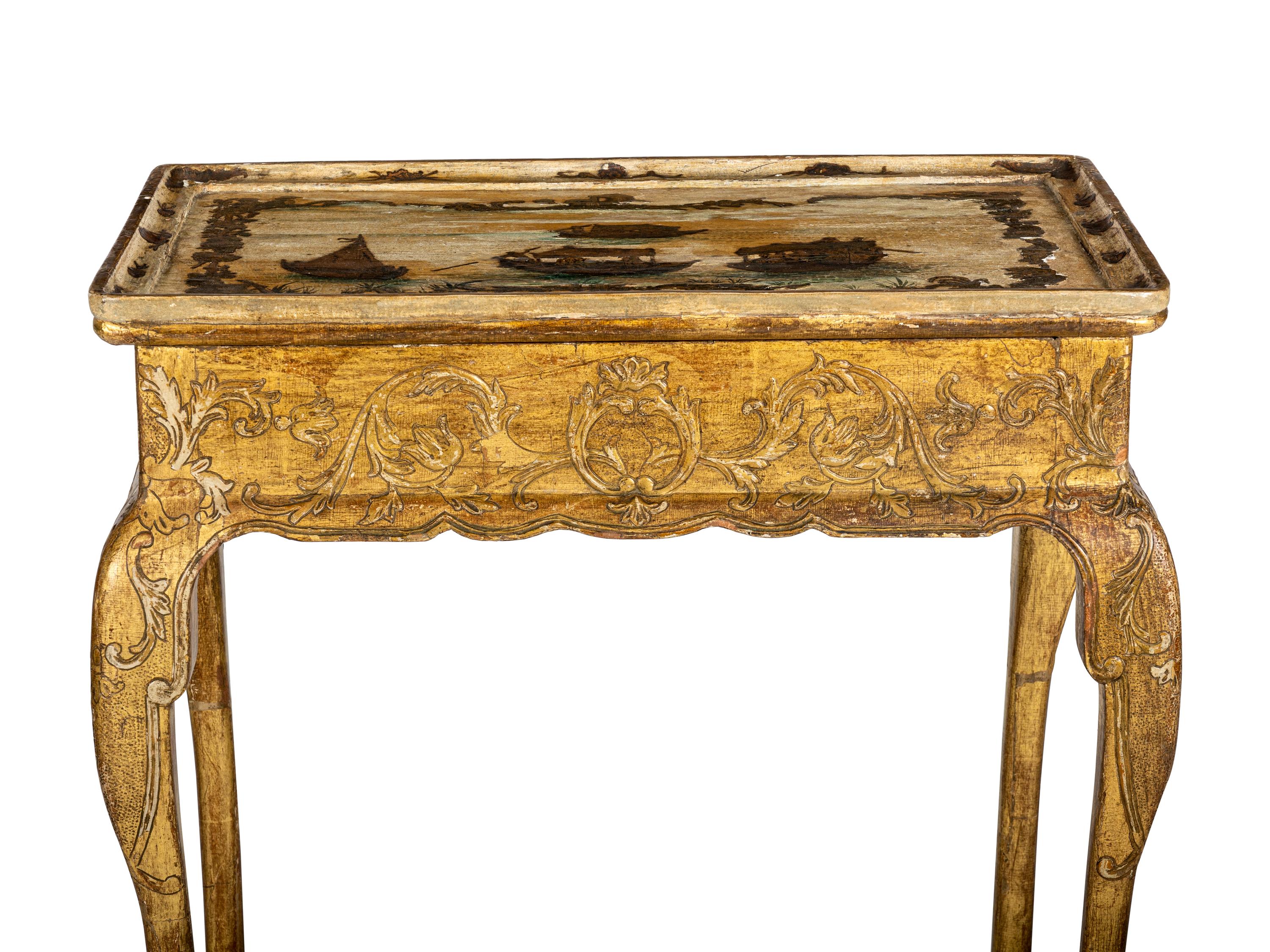 A Continental Giltwood Side Table