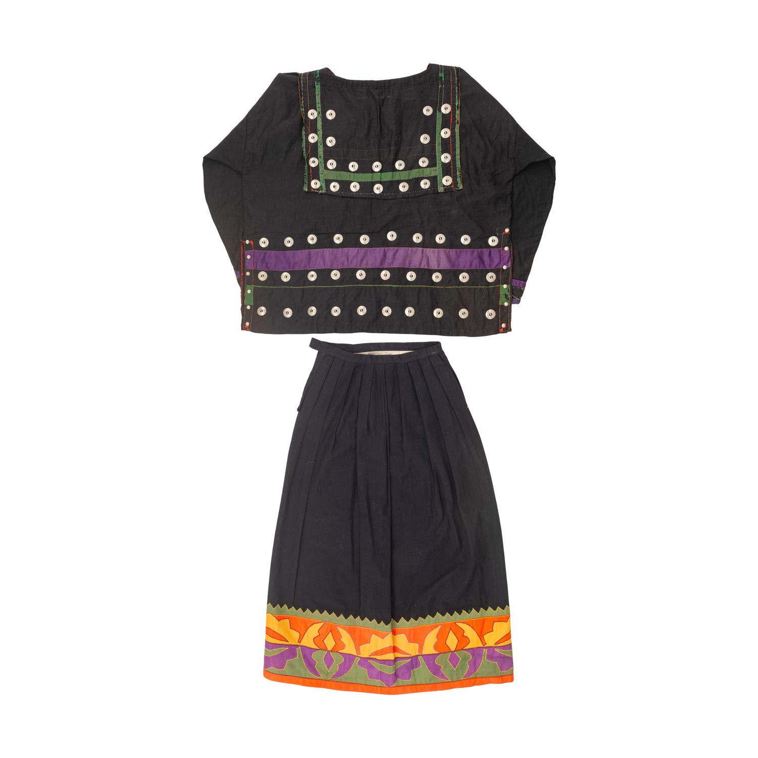 Osage Ribbonwork Shirt with Skirt