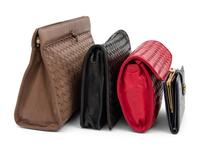 Three Intrecciato Leather Bags by Bottega Veneta and One Gucci Wallet, 1980s