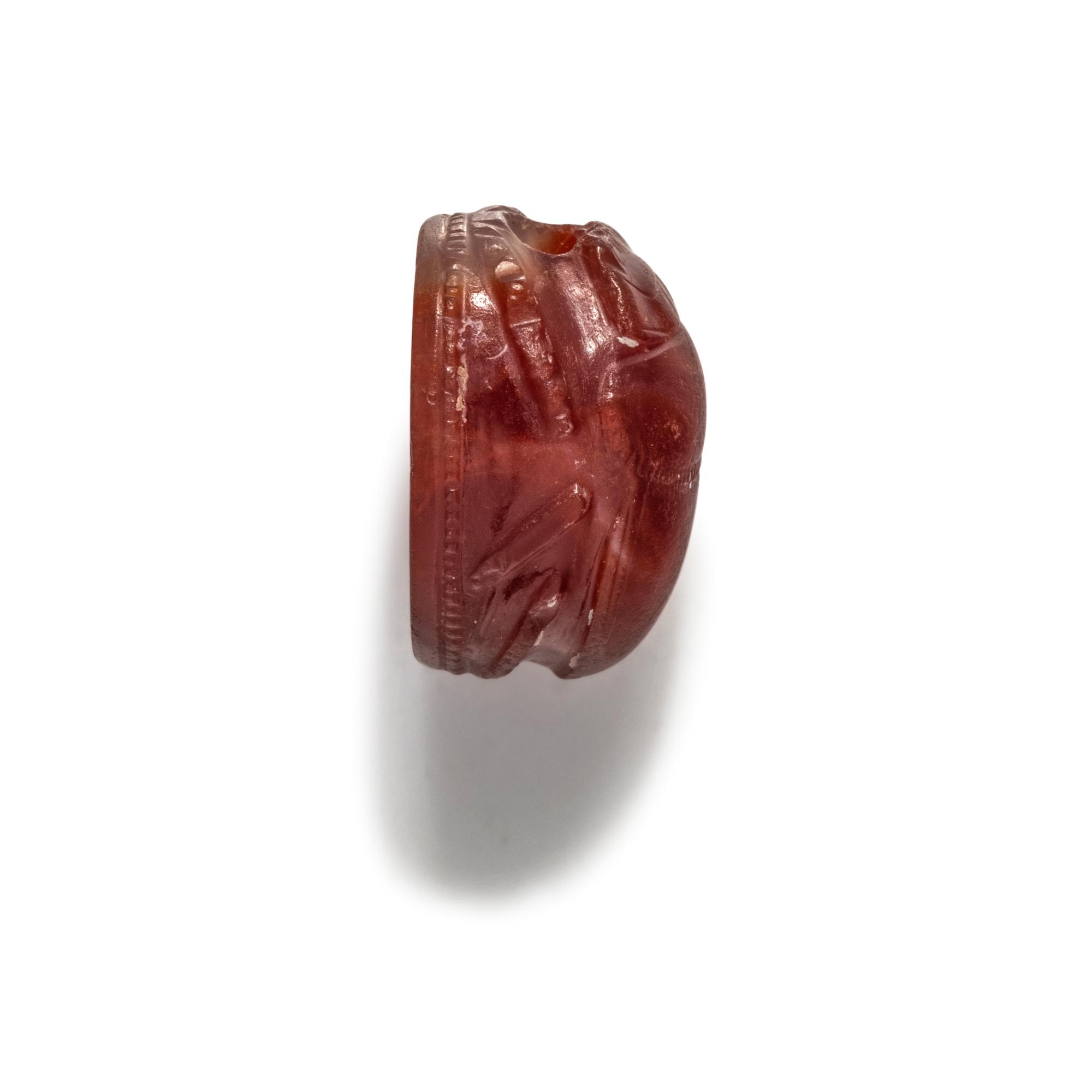 An Etruscan Carnelian Scarab with the God Nethunus