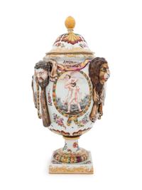 A Capodimonte Porcelain Urn