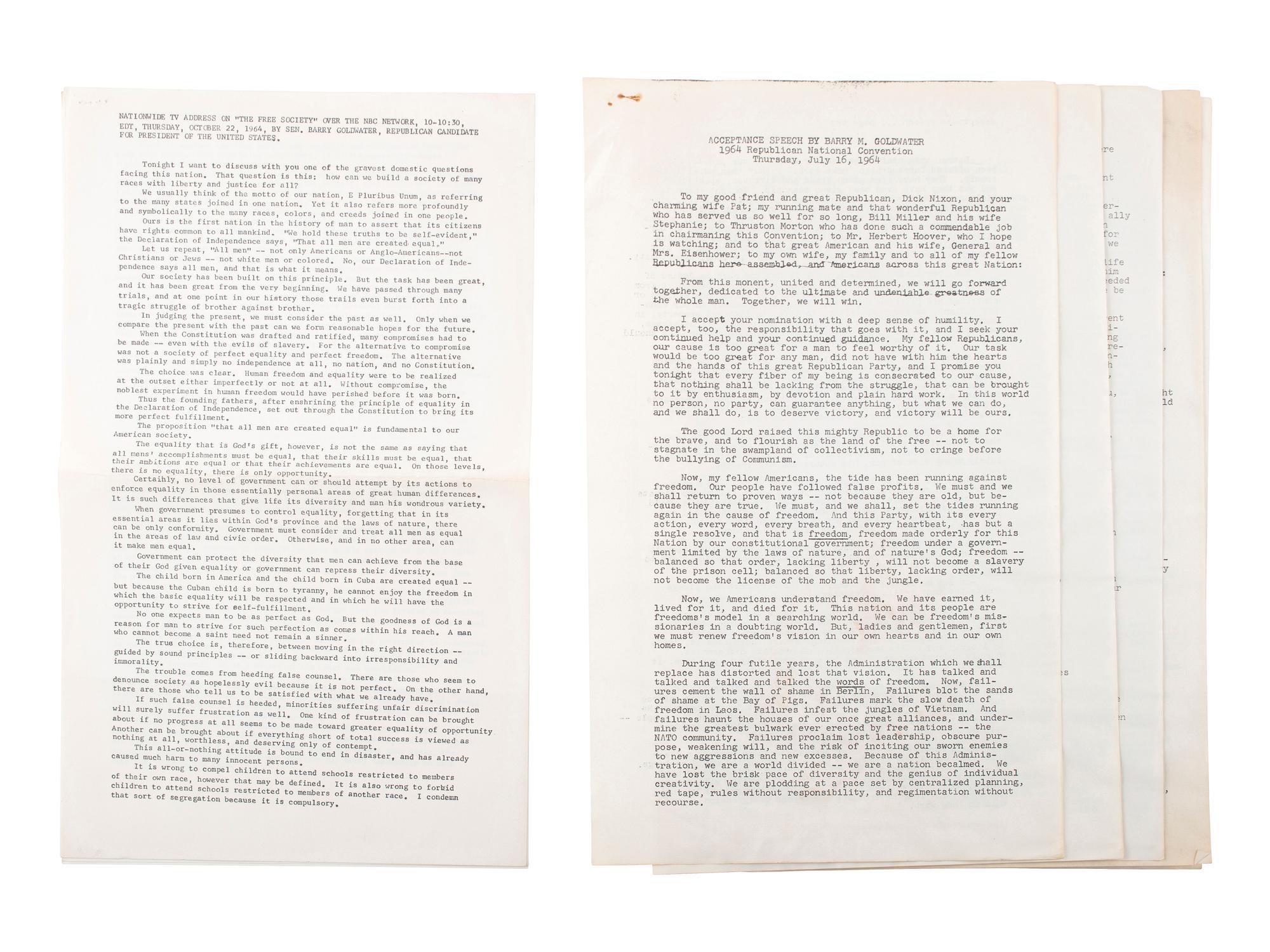 [POLITICS]. Massive group of campaign and presidential ephemera, 2nd half of the 20th century.