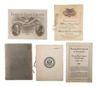 [TAFT, William H. (1857-1930)]. A large group of campaign, inaugural, and presidential ephemera.