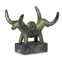 ITALIC LUCANIAN JANUS BULLS PENDANT C. 7th Century BC