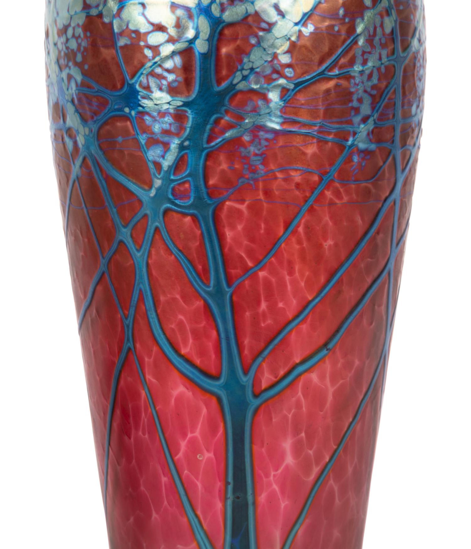 Two Carl Radke for Phoenix Studios Art Glass Vases