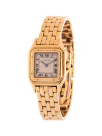 CARTIER, 18K YELLOW GOLD 'PANTHÈRE' WRISTWATCH