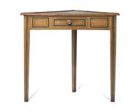 A Late Federal Paint-Decorated and Marbleized Corner Stand, Circa 1820-1830