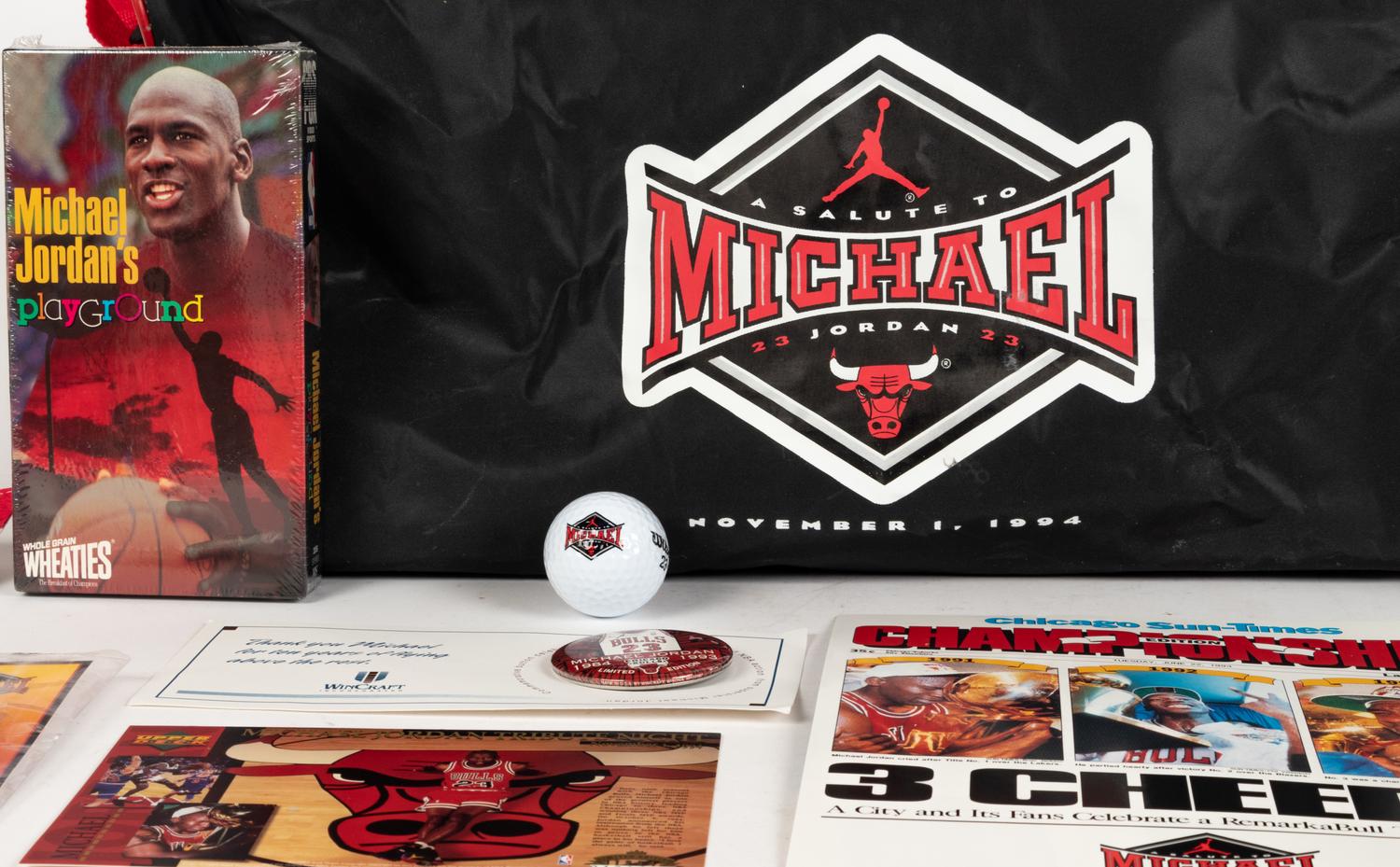 A 1994 Tribute to Michael Jordan Jersey Retirement Statue Unveiling Gift Bag