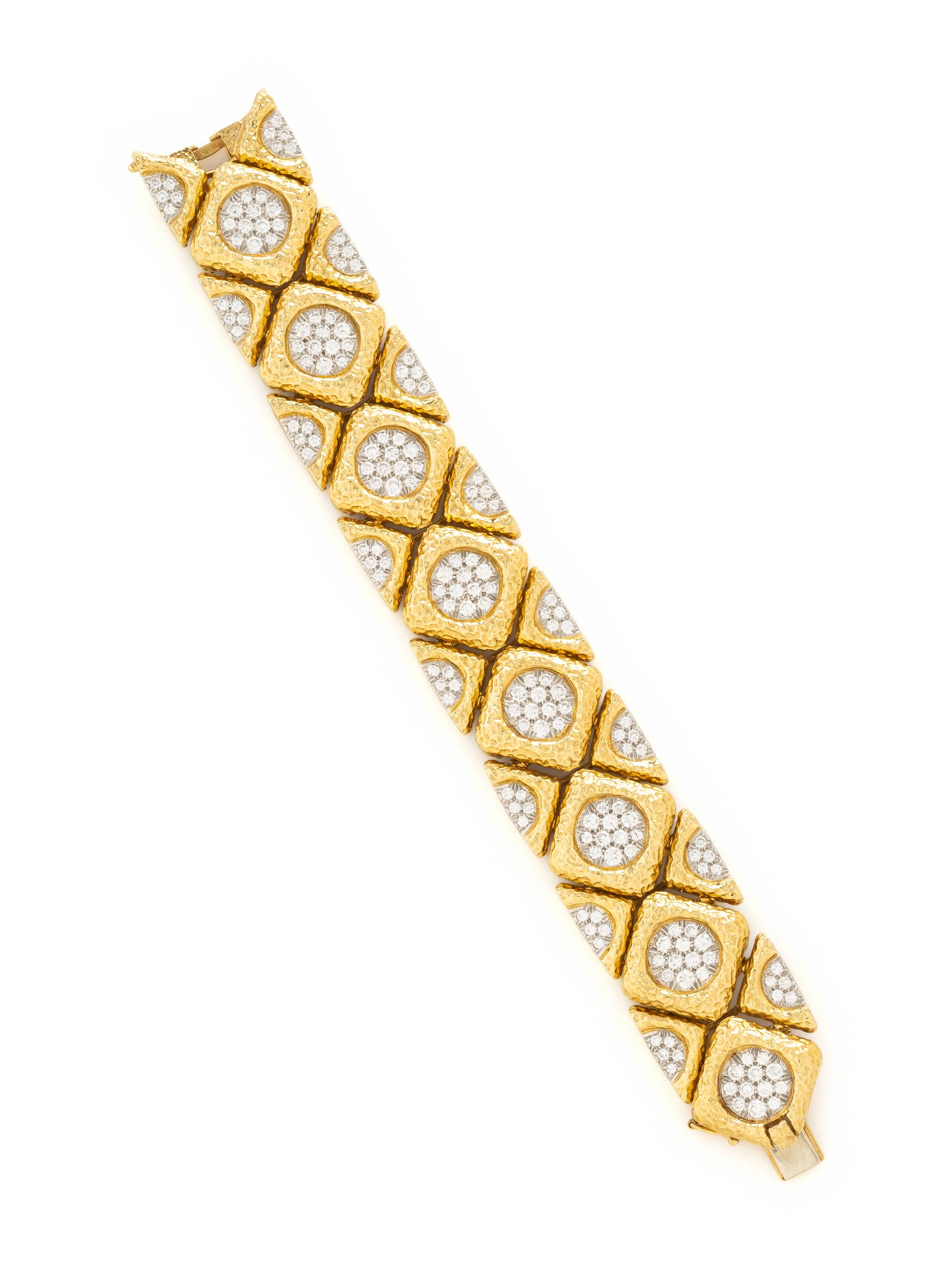 YELLOW GOLD AND DIAMOND BRACELET