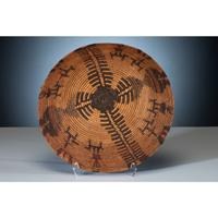 Apache Polychrome Basket, with Figures