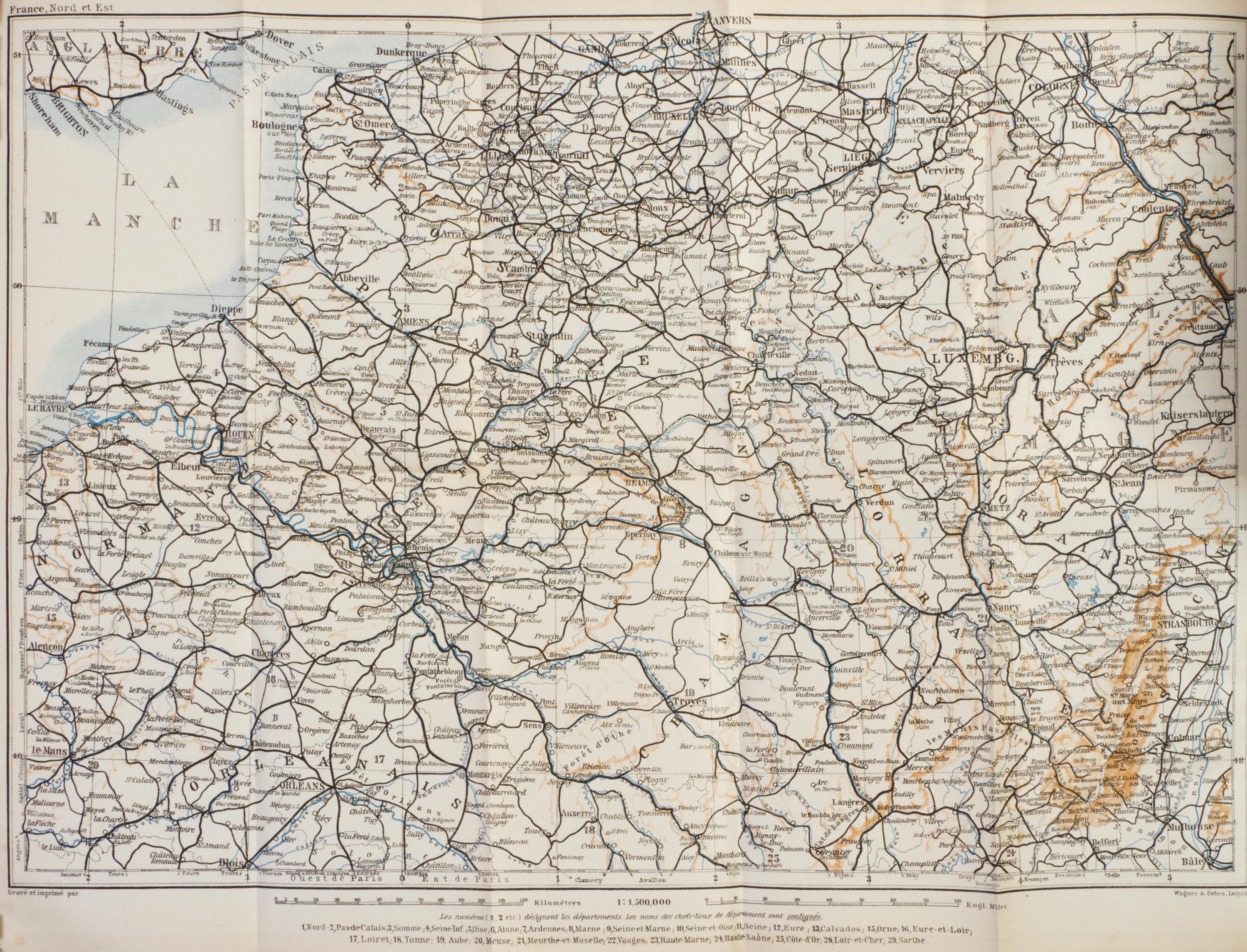 (TRAVEL GUIDES) Nine early 20th-century travel guides, including six by Karl Baedeker and three others.