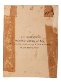 [NATIVE AMERICANS]. MCKENNY, A.S., photographer. CDV of Ute Indians in a studio setting. Blackhawk, Colorado Territory. Ca 1870.