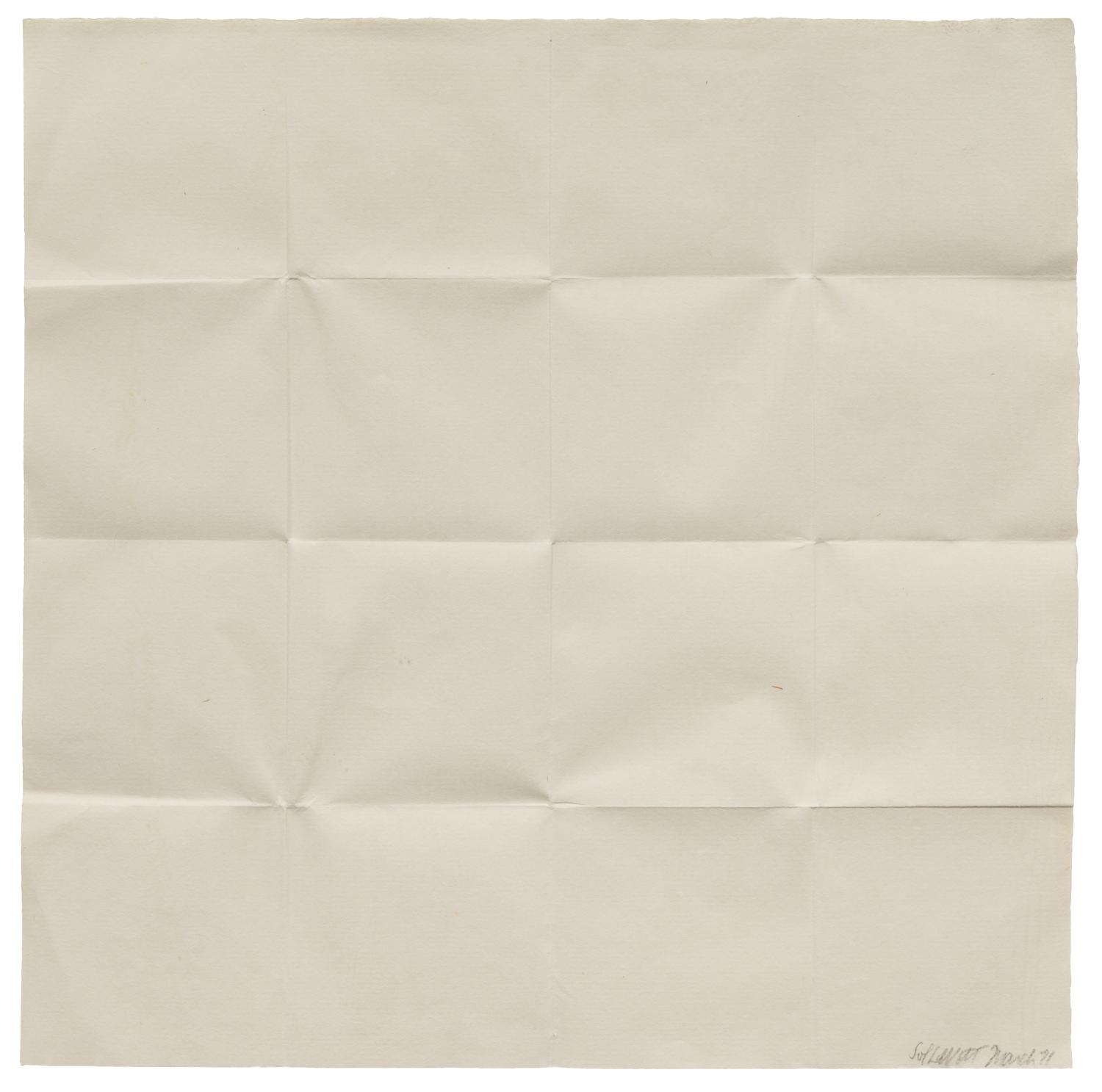 Fold Piece, Sixteen Squares