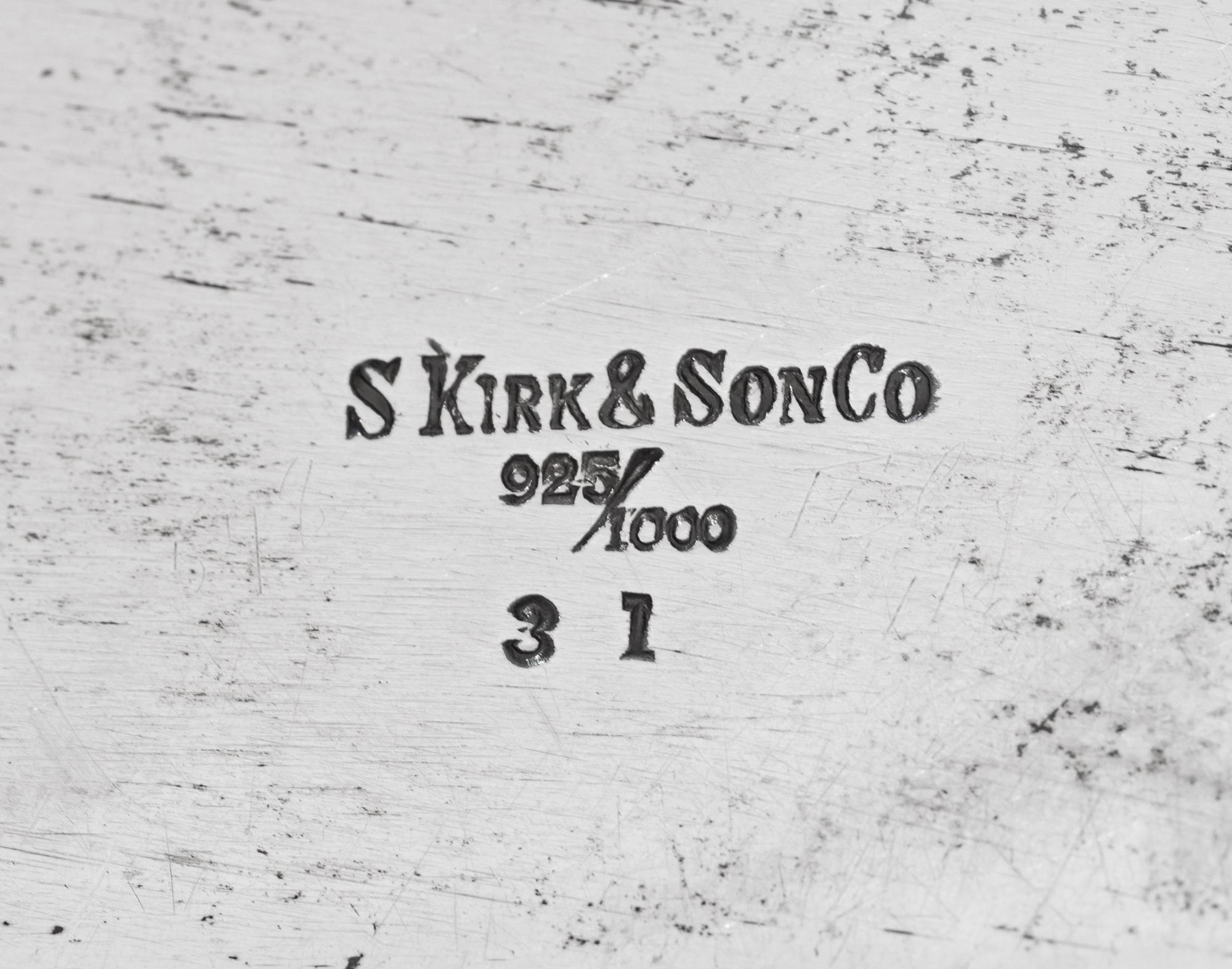 Two S. Kirk and Son Repousse Silver Serving Dishes