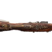 Contemporary Cheekstock Flintlock Rifle with Compass Inlay by John B. Derrick (American, b.1936)