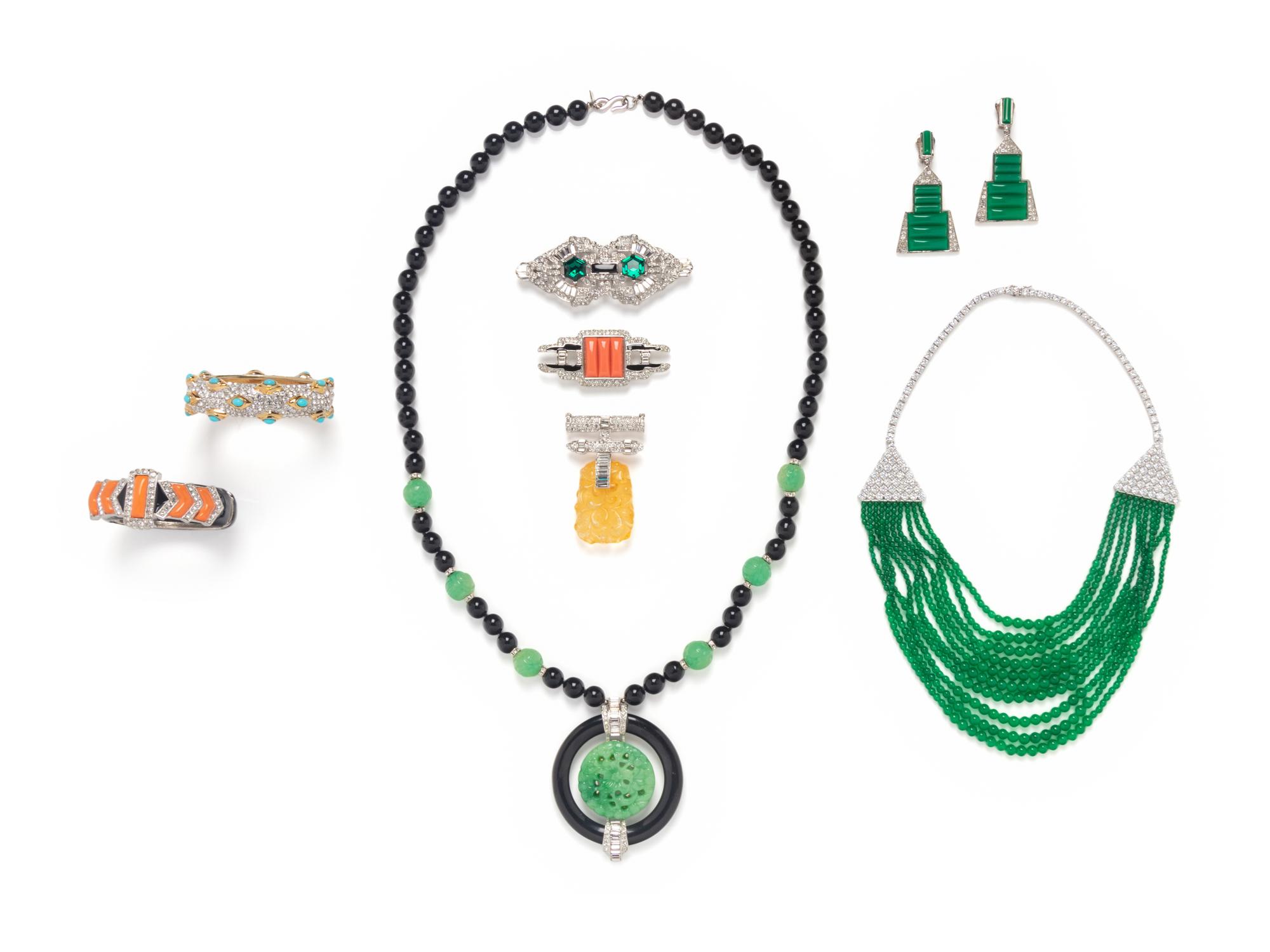 Eight Pieces of Kenneth Jay Lane Jewelry