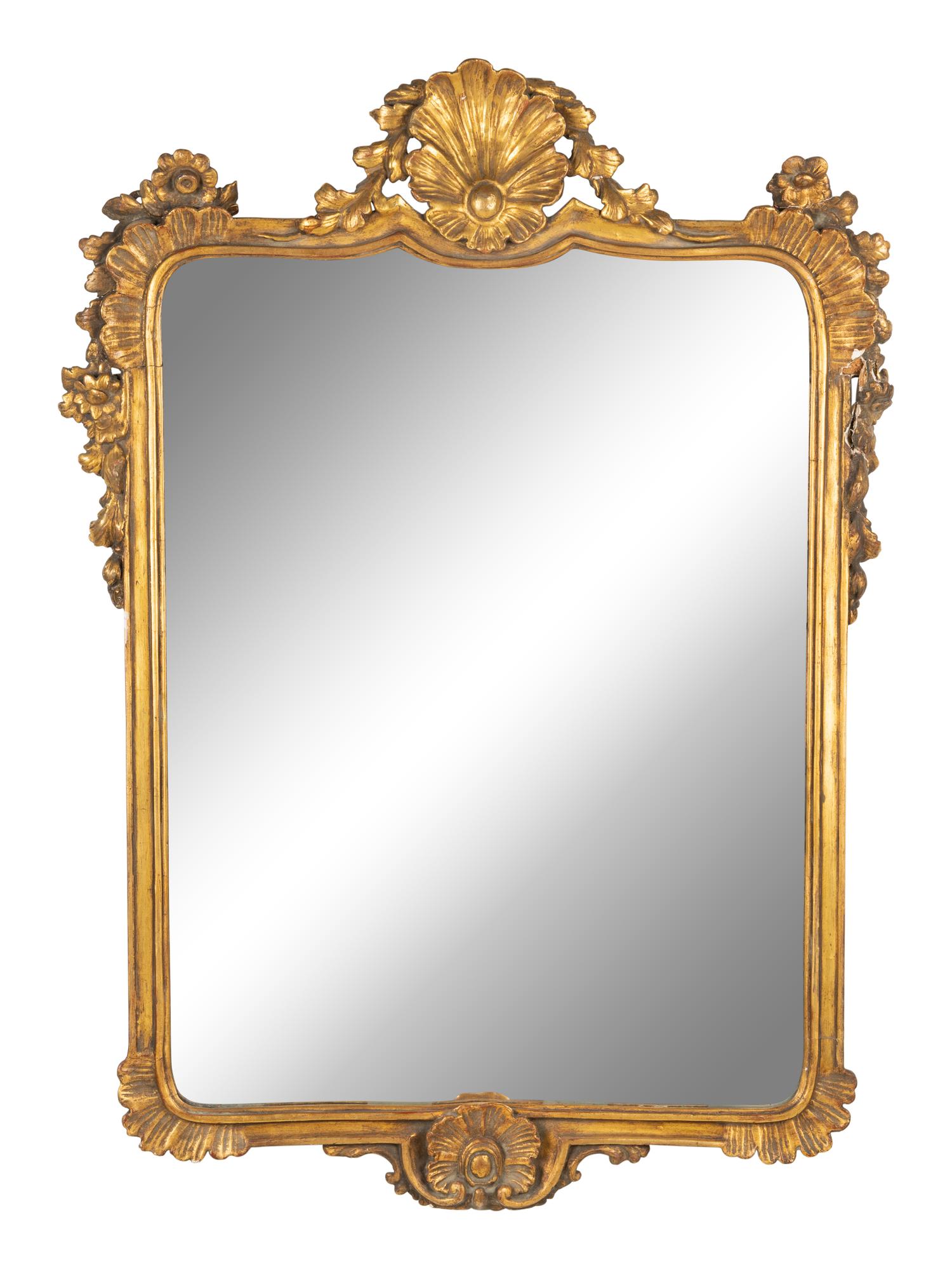 A Pair of Italian Giltwood Mirrors