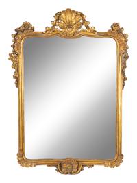 A Pair of Italian Giltwood Mirrors