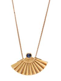 YELLOW GOLD AND SAPPHIRE PENDANT/NECKLACE