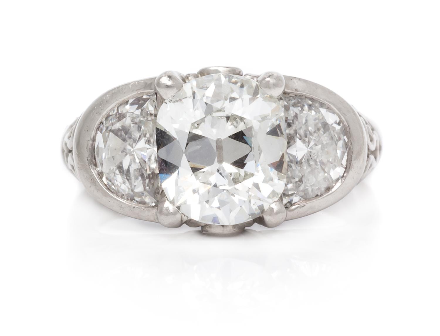 A Palladium and Diamond Ring, Eve Alfille, 3.30 dwts.