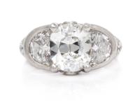 A Palladium and Diamond Ring, Eve Alfille, 3.30 dwts.
