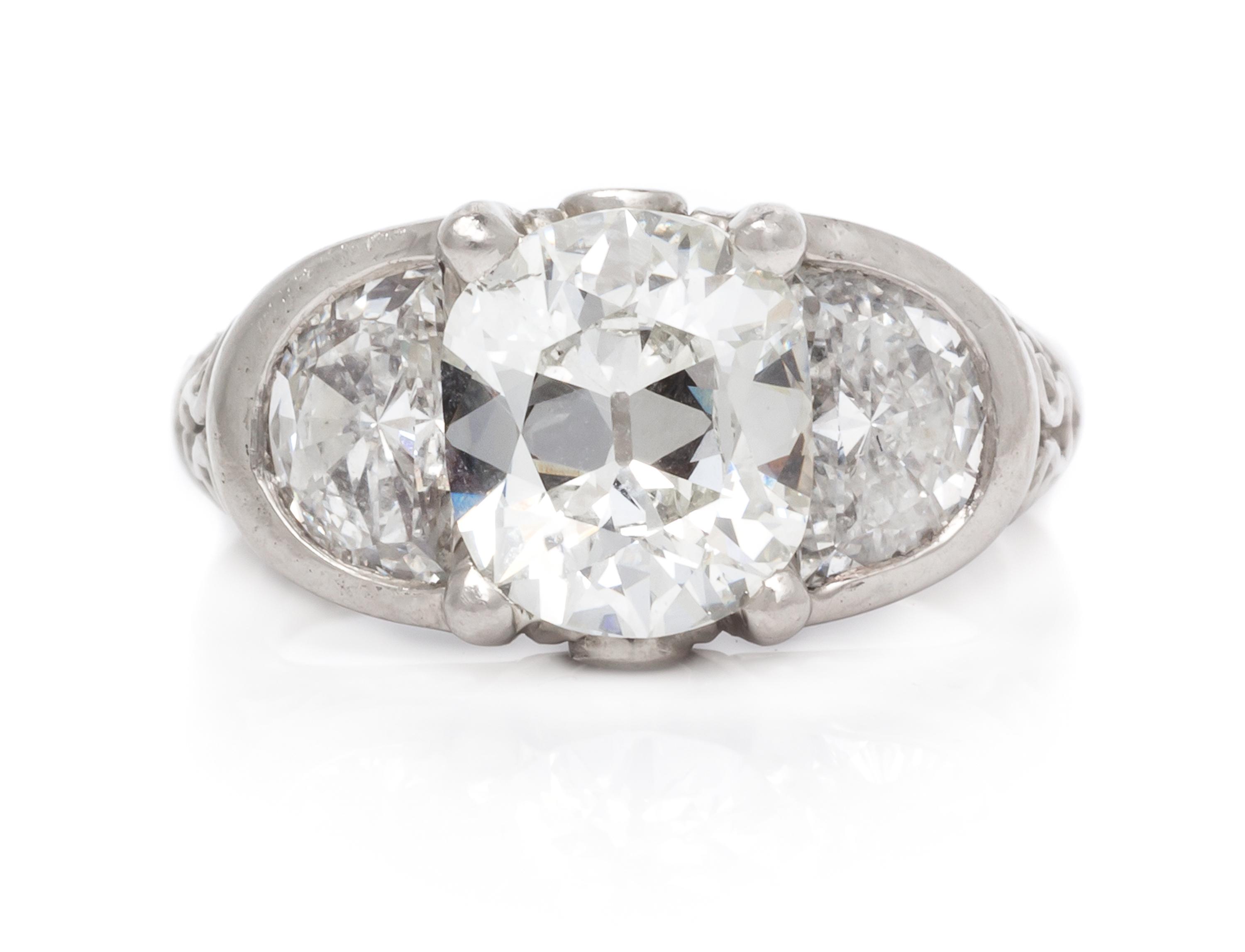 A Palladium and Diamond Ring, Eve Alfille, 3.30 dwts.